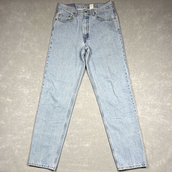 Vintage Y2K 2000 Levis 550 Men’s 34x34 Distressed Relaxed Fit Denim Jeans Blue - Picture 4 of 15